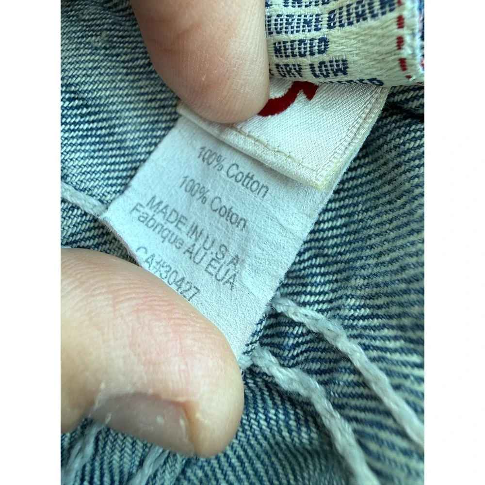 True Religion Men's Bootcut Jeans 32 Made In USA Y2K‎ Vintage Distressed Denim